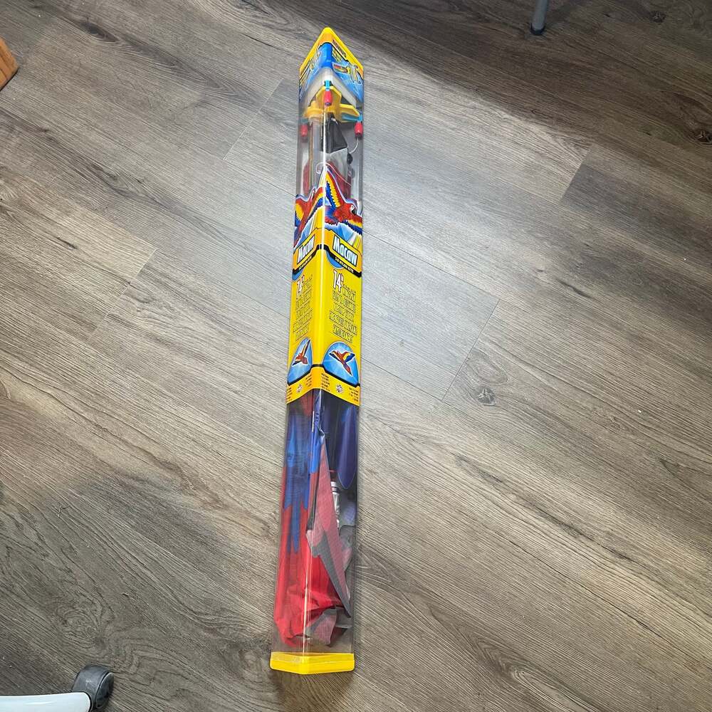 X-Kites Macaw 3-D Nylon Kite, 74-Inch Wingspan, New in Box